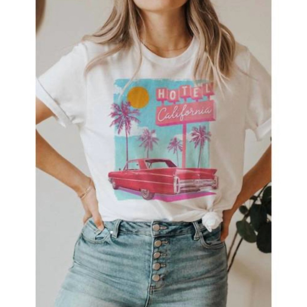 Golden Rose Hotel California T-Shirt - S/M
